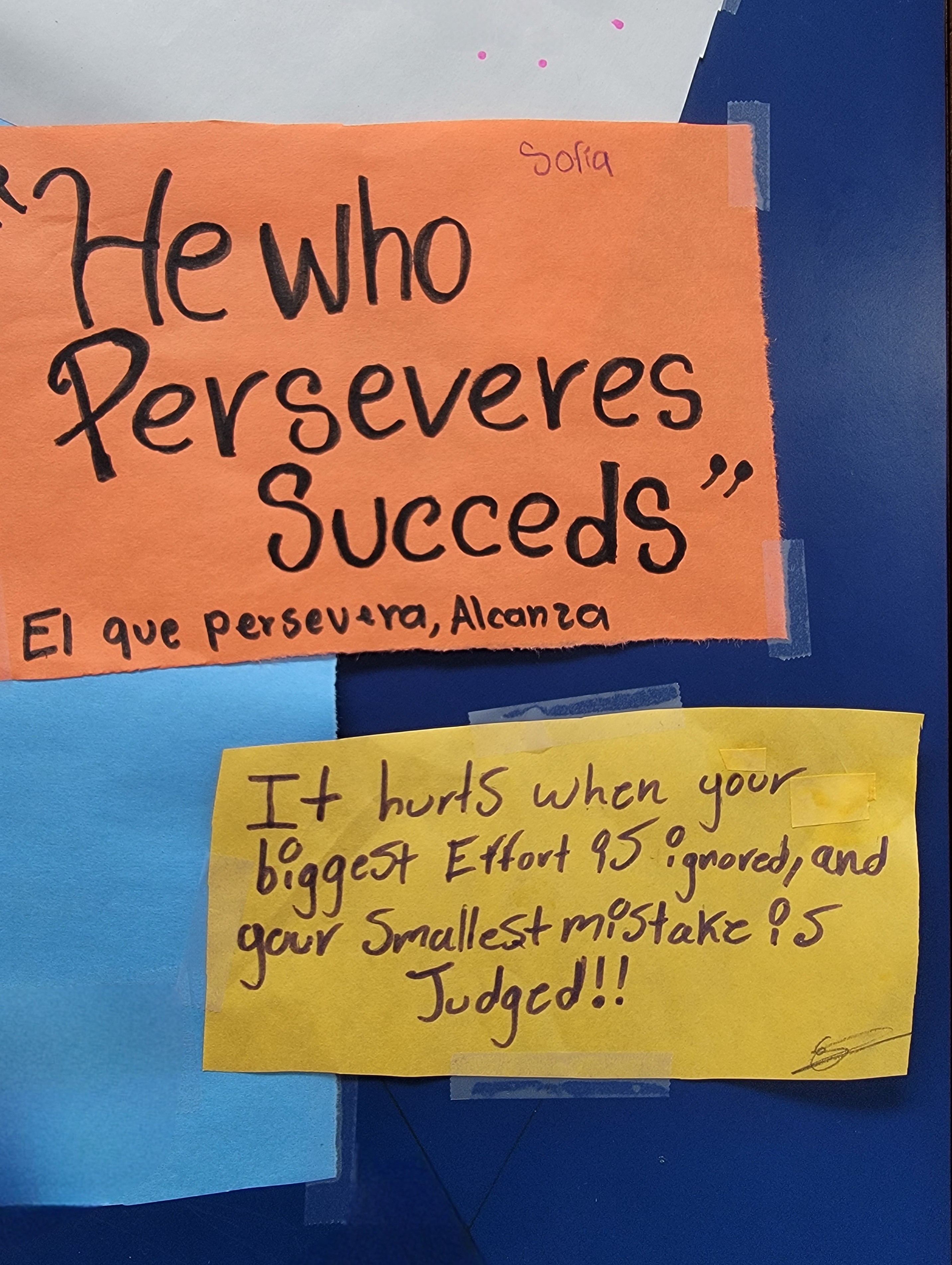 Student art displays good guidance for life